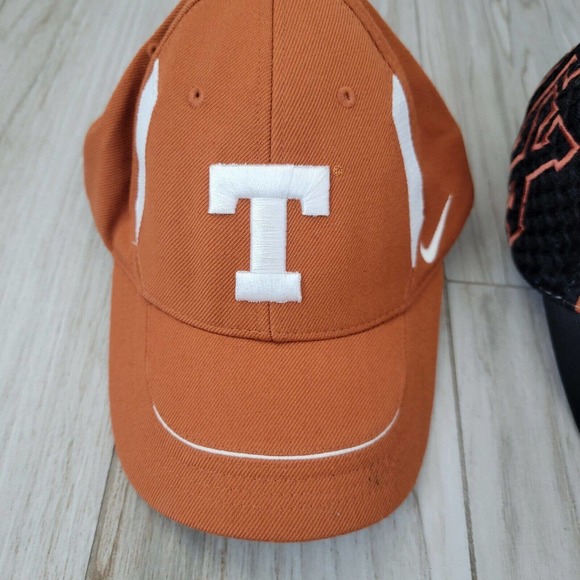 Lot of 2 Texas Longhorns Baseball Cap Hat NCAA Wool Polyester Orange Black - Picture 2 of 16